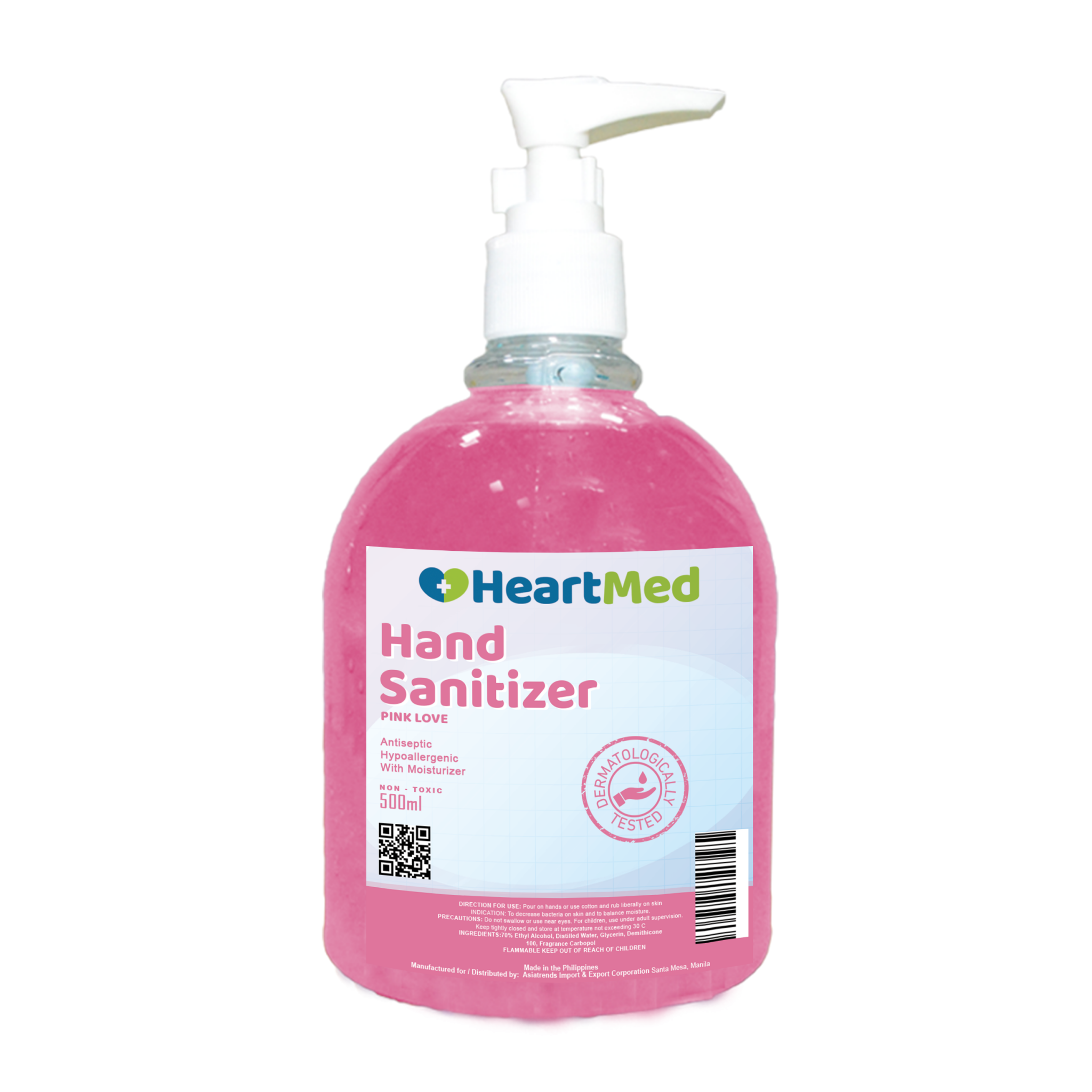 Heartmed Hand Sanitizer 500ml [ Pink Love scent ] – Heart Med Options